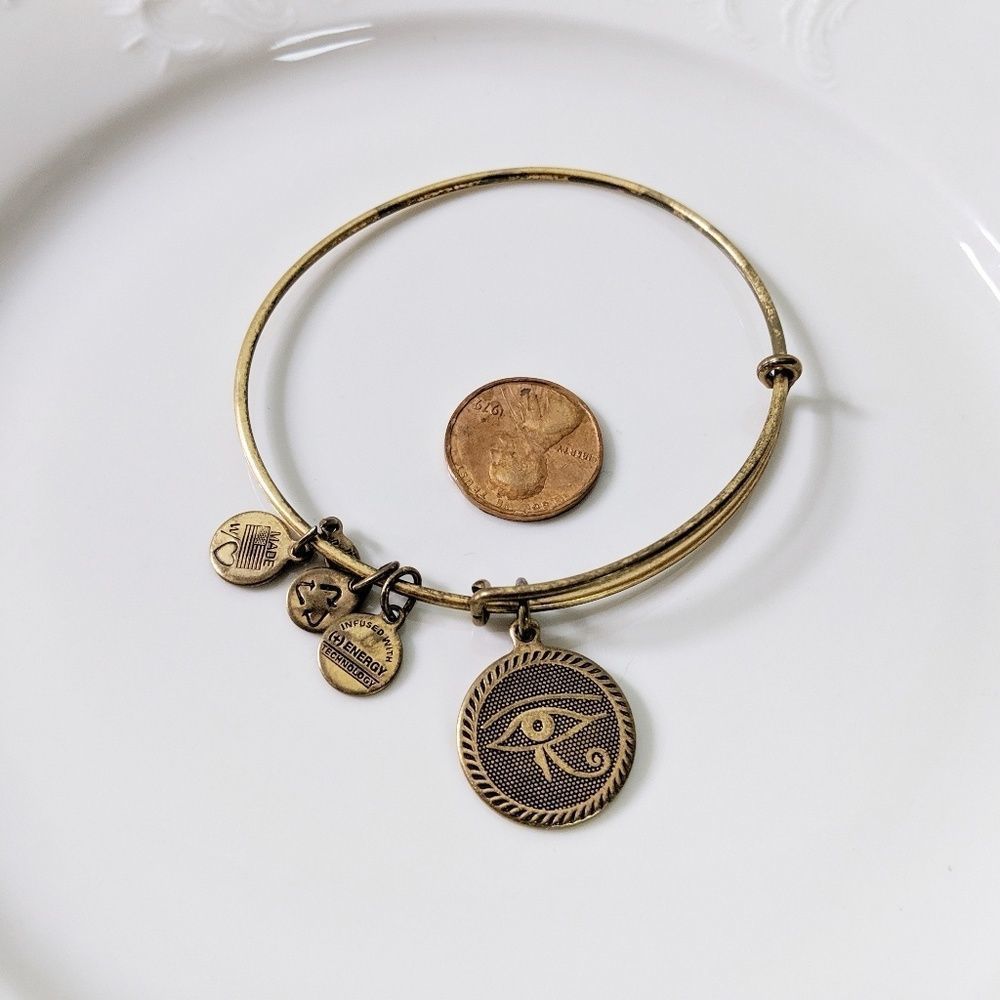 Alex and Ani Rafaelian Gold Eye of Horus Bracelet